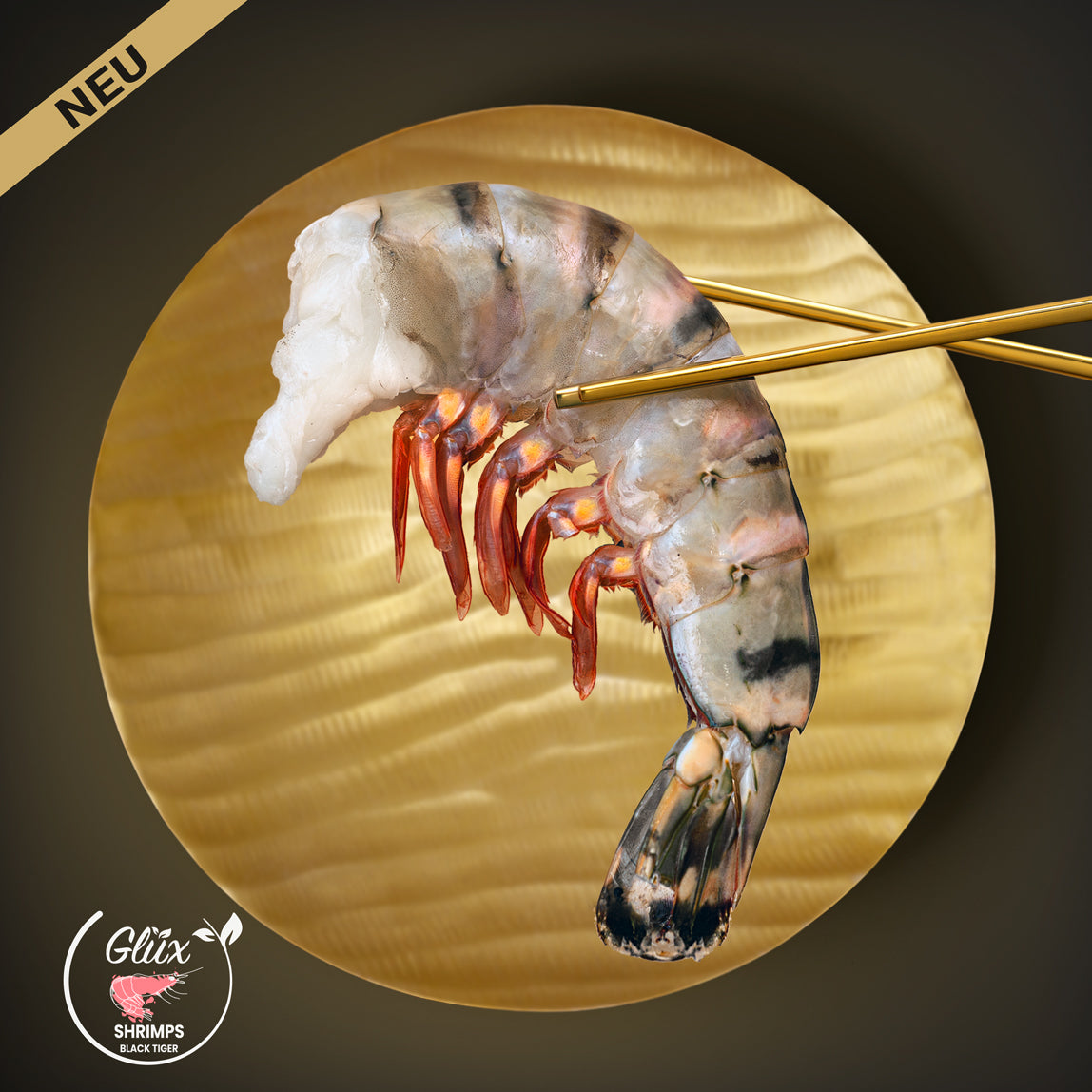 Bio Jumbo Black Tiger Shrimps 4/6 – HLSO Easy Peel, Ansicht 2 – shrimpshop.ch