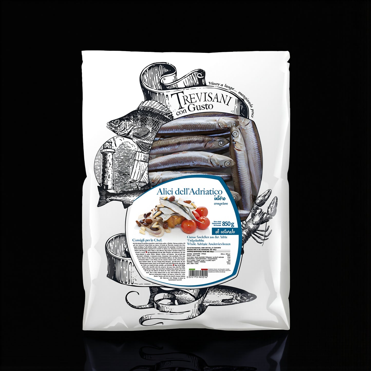 Alici dell Adriatico (Sardellen) – Ganze Sardinen von Pietro Trevisani, Premium Qualität – shrimpshop.ch