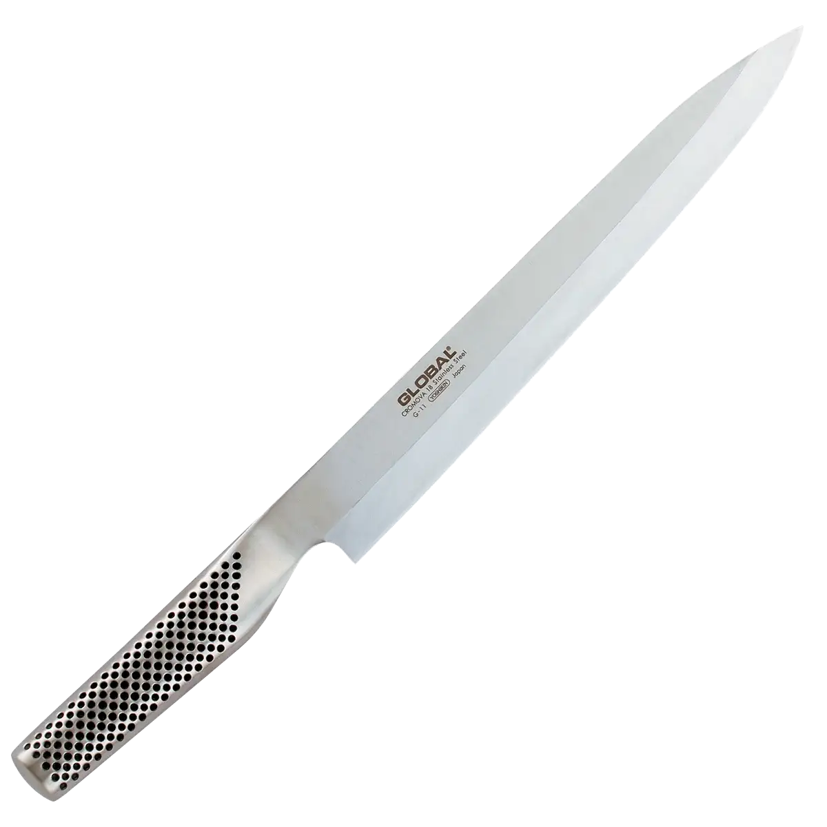 G-11 Global Sashimimesser (Yanagi) – Premium Kochmesser, Ansicht 2 – shrimpshop.ch