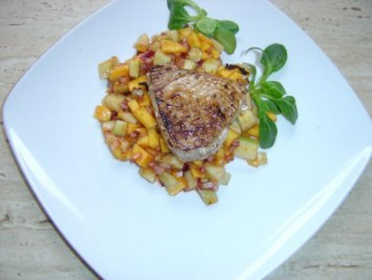Tunfisch mit Mango-Gurken-Salsa -