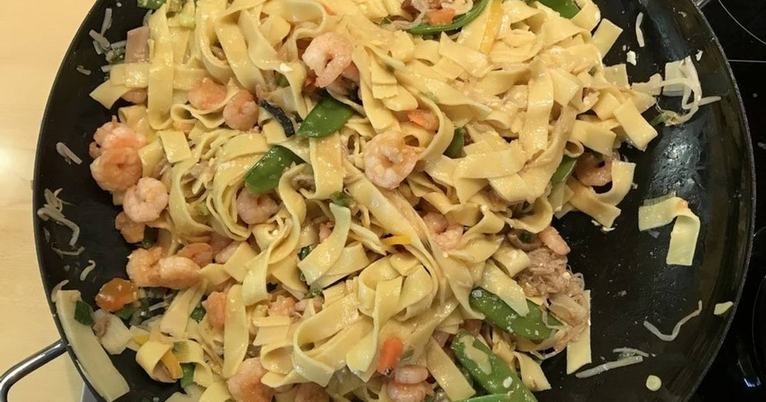 Pad Thai mit Shrimps