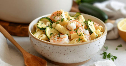 One Pot Pasta mit Shrimps