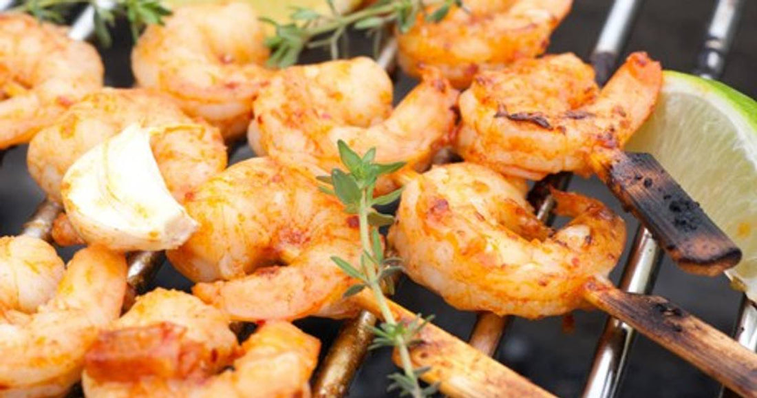 Wintergrillen - Garnelen in Erdnuss-Limetten-Marinade