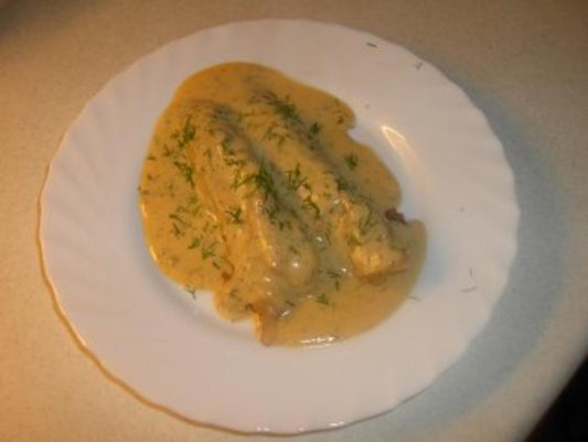 Seeteufel mit Dillsauce