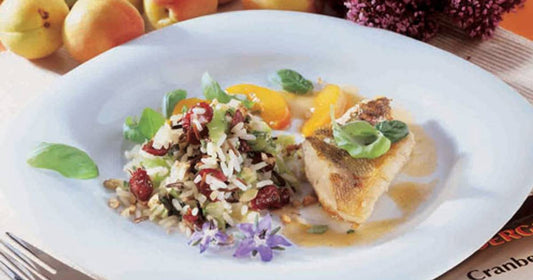 Cranberry-Wildreis mit Zander