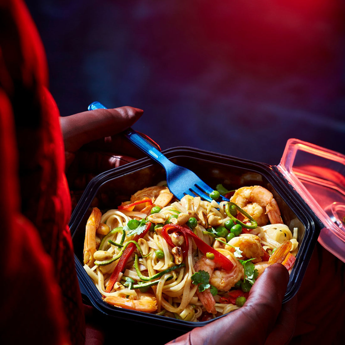 Pad Thai mit Chili-Garnelen