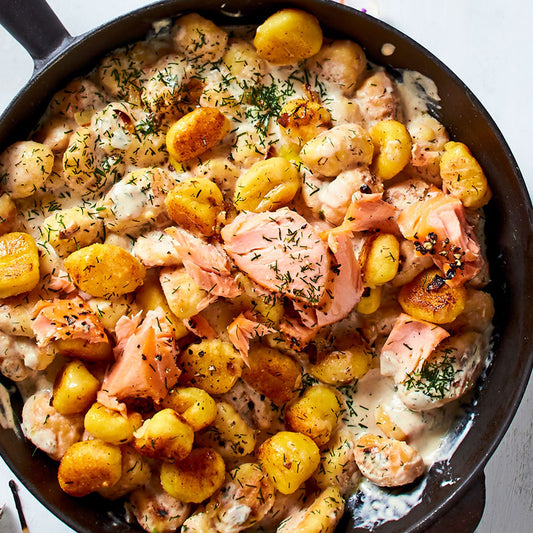 Gnocchi mit Lachs „Flinker Fisch“