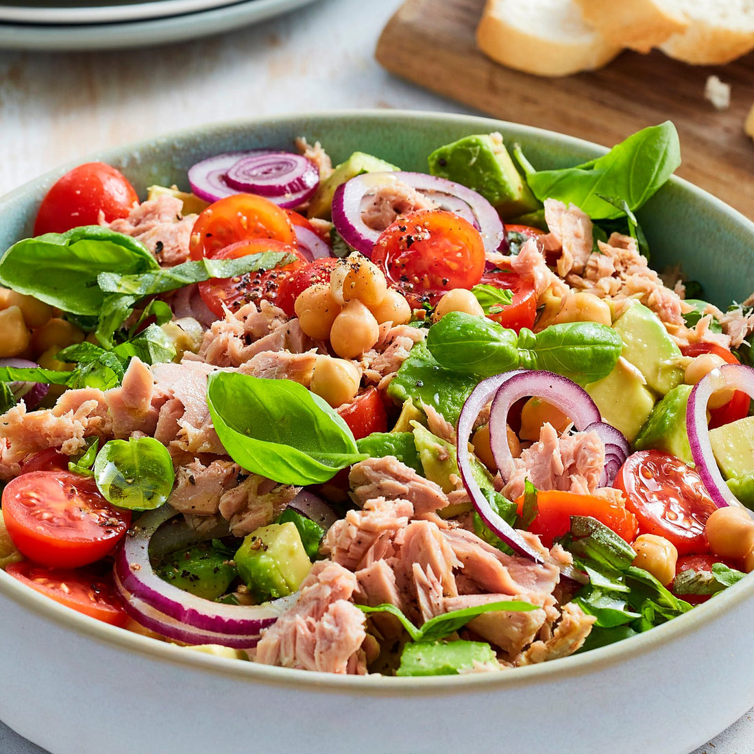 Protein-Salat „Thunfisch meets Kichererbse“