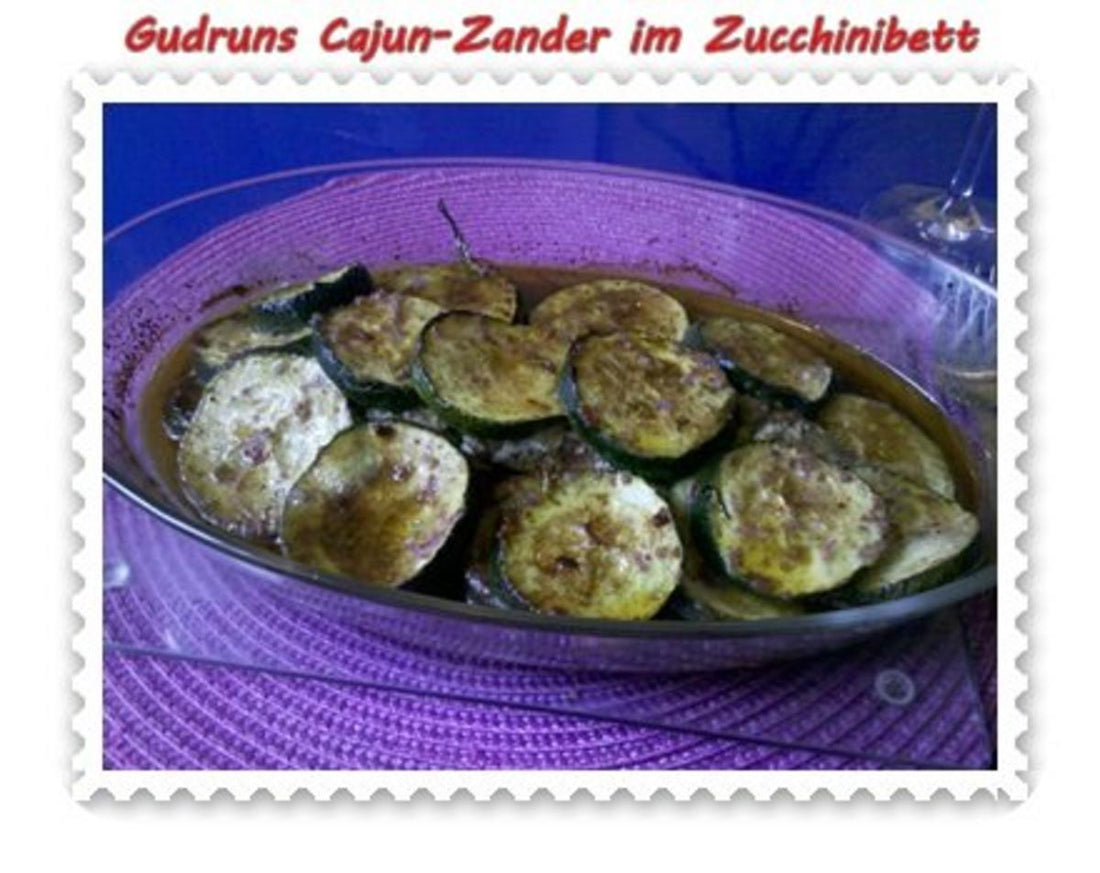 Fisch: Cajun Zander im Zucchinibett