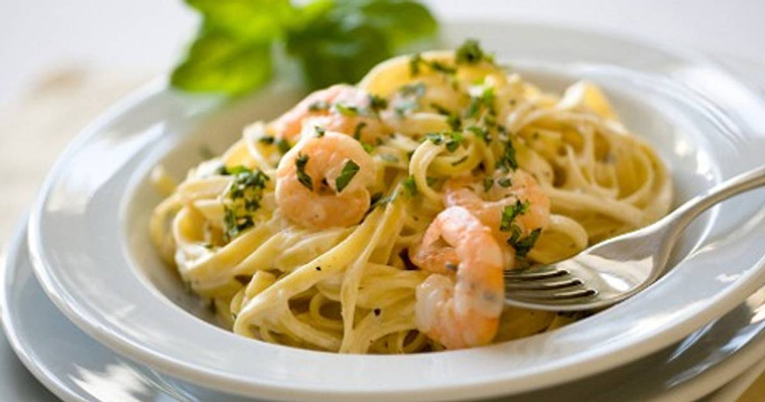 Tagliatelle mit Shrimps