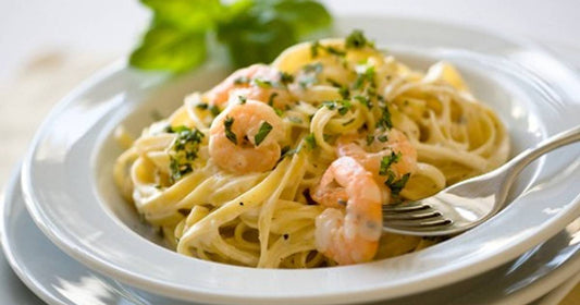 Tagliatelle mit Shrimps