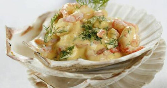 Shrimpscocktail in Joghurt-Mango-Sauce