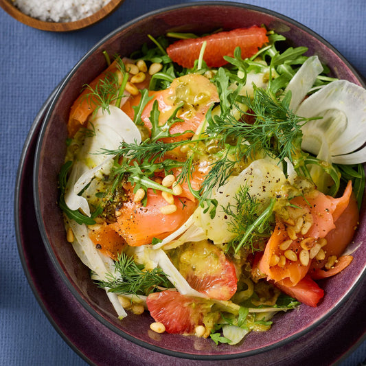 Fenchel-Salat mit Lachs und Grapefruit