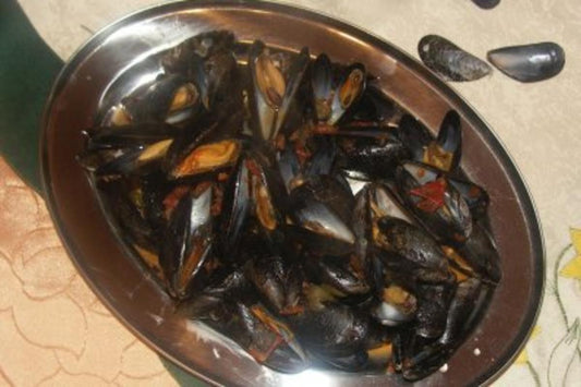 Miesmuscheln in Tomaten Kapernsoße