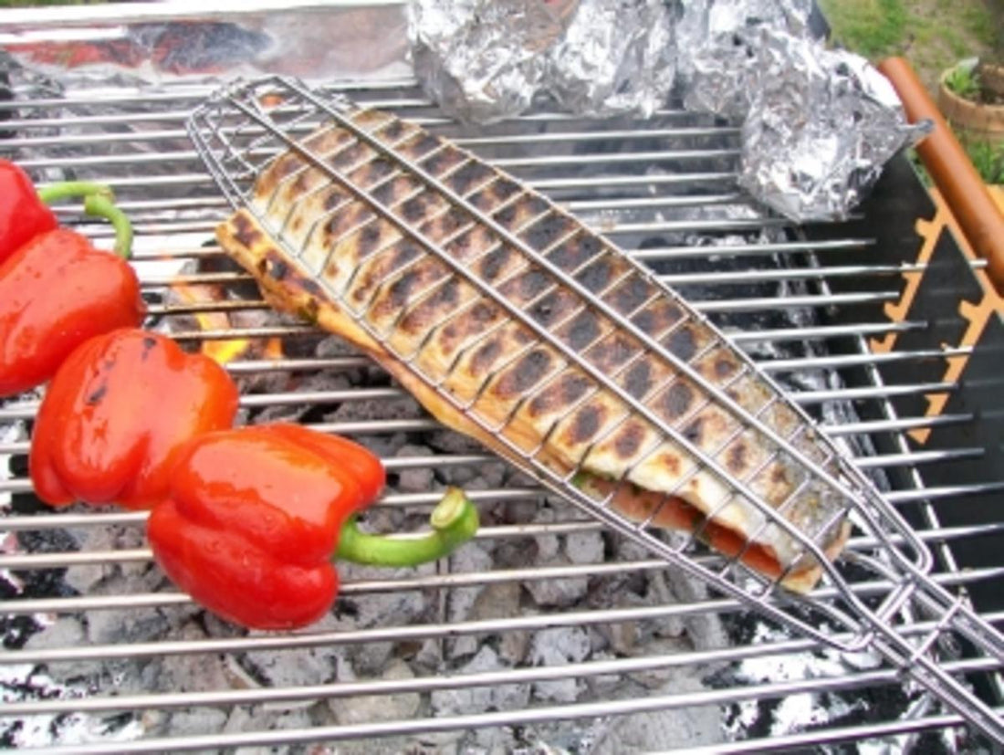 Lachsforelle vom Holzkohlegrill - schnell