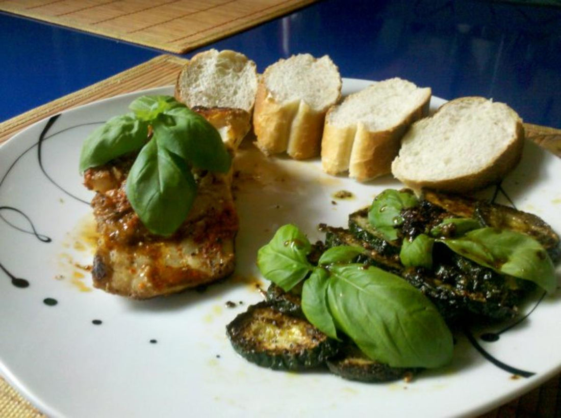 Fisch: Pikanter Kabeljau mit Zucchini