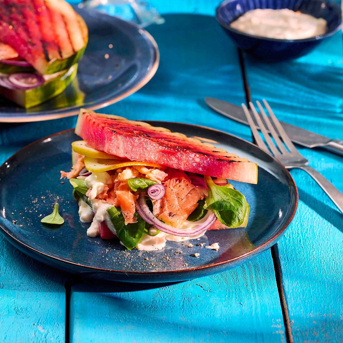 „Fish ’n’ Fruit“-Sandwich