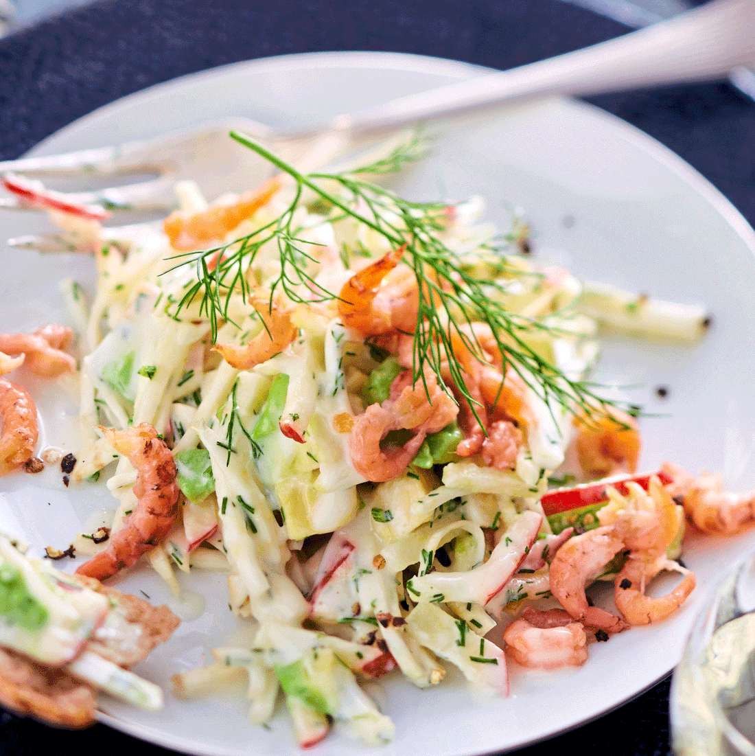 Krabbensalat à la Waldorf