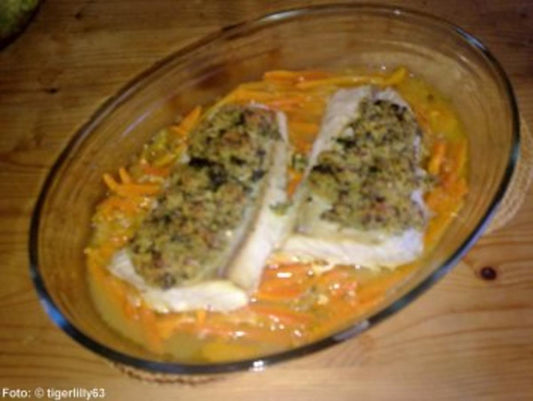 Gratiniertes Fischfilet