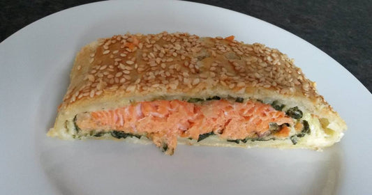 Lachs-Spinat-Strudel