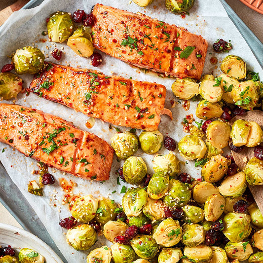 Fish ’n’ Sprouts aus dem Ofen