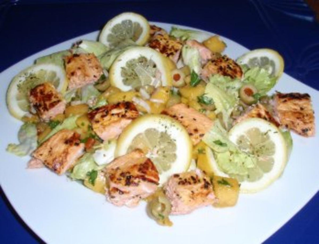 *Schlemmer*-Salat mit gebratenem Lachs