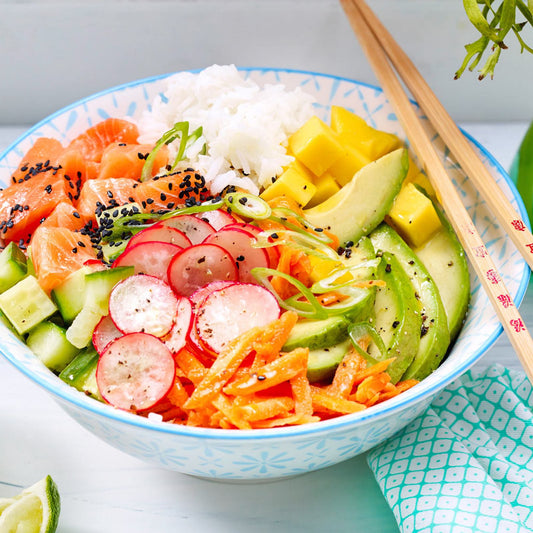 Poké Bowl mit Lachs