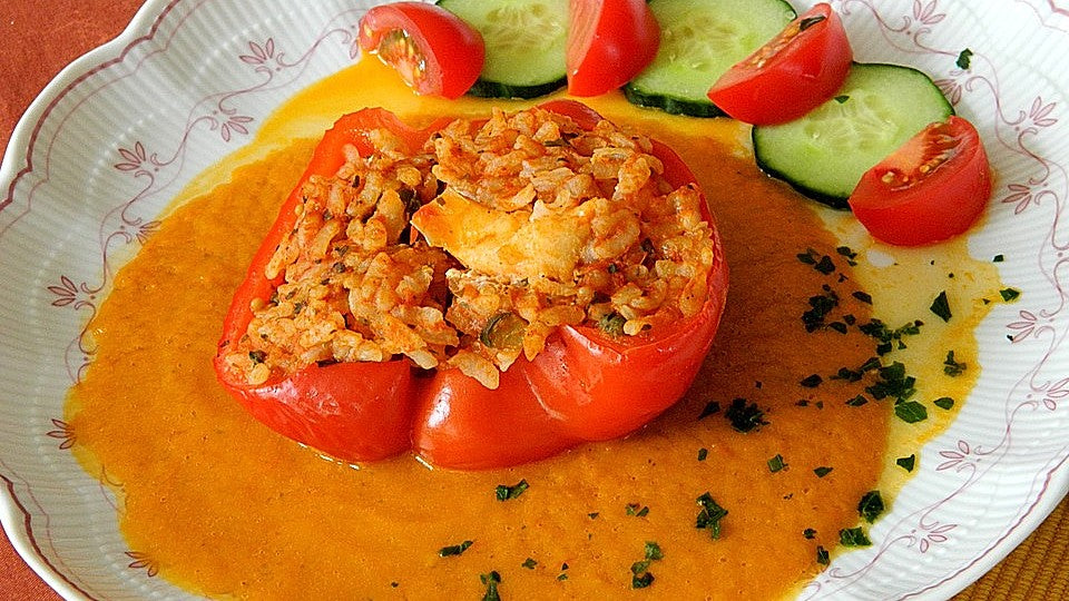 Manus gefüllte Paprikaschoten mit Fischfilet von ManuGro