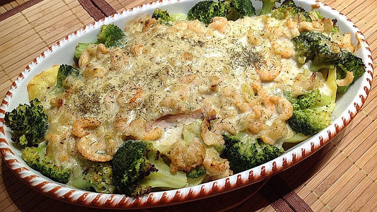 Lachsgratin mit Shrimps von Hobbykochen