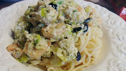 Emilys Spaghetti in einer Frühlings - Scampi Sauce von miss-emily-erdbeer