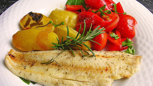 Fischfilet mediterran  mit Kartoffeln und Tomaten von Biggi0510