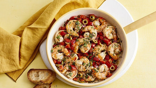 Frische Gambas mit Knoblauch, Oliven und Petersilie von UtiS83