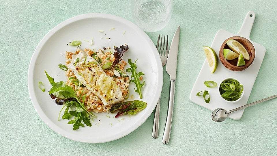 Fischfilet mit Limettenbutter und Linsen-Risotto von schaech001