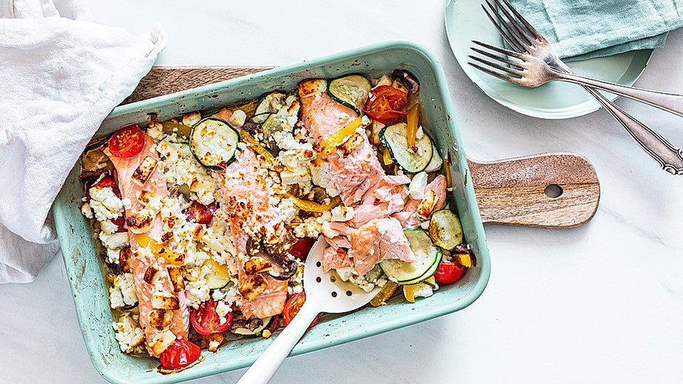 Low-Carb-Lachs mit Ofengemüse von velvet-mayhem