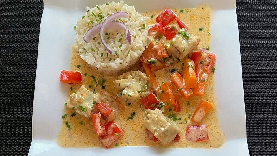 Fischfiletstreifen in Rahmgemüse von schaech001