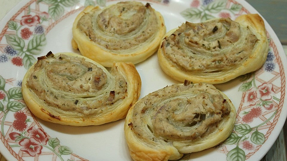 Blätterteigschnecken mit Thunfischfüllung von Sternchen0105