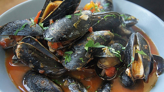Muscheln in Tomatensauce von NatuerlichLecker