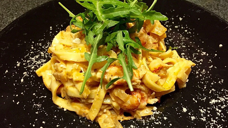 Tagliatelle in Flusskrebs-Sahne von Boritz