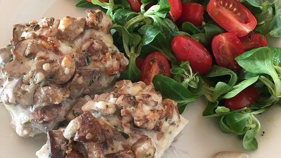 Fischfilet mit Champignon-Käse-Auflage von küchen_zauber