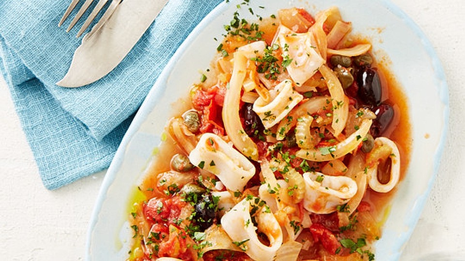 Tintenfisch in scharfer Tomatensauce von UschiG