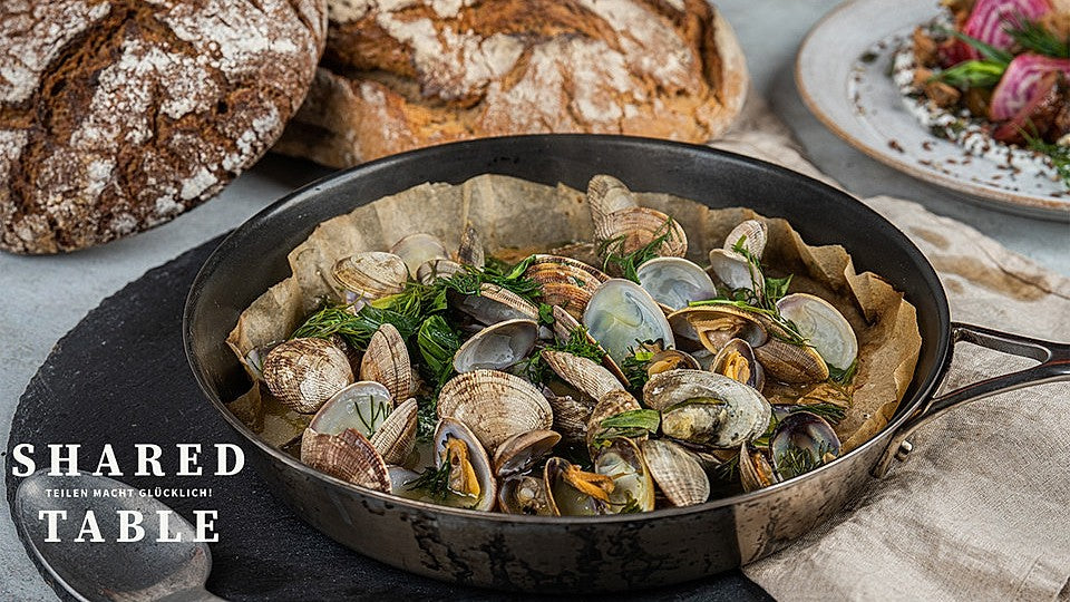 Geräucherte Muscheln mit Gurken-Dill-Salat von Chefkoch_Moe