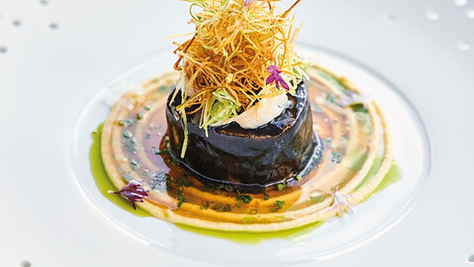 Black Cod mit Aal & Lauch von AntonSchmaus