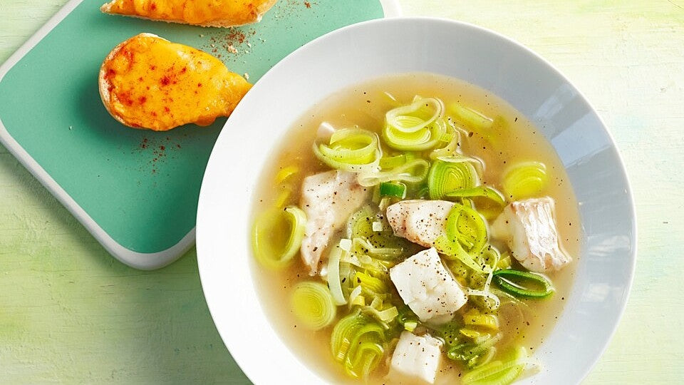 Lauch-Fisch-Suppe von fuerjedentag