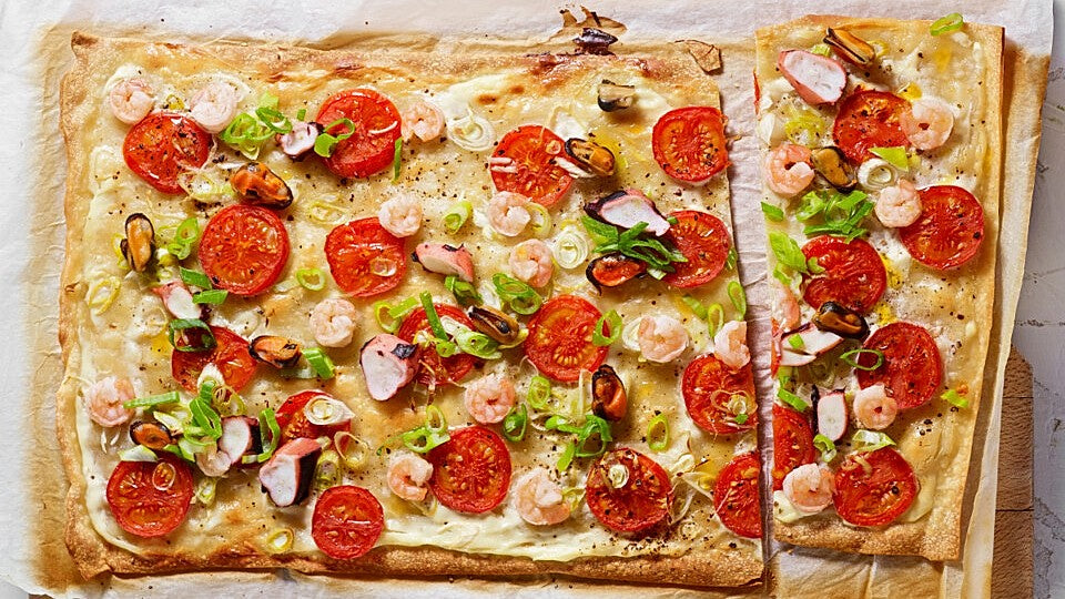 Flammkuchen di Mare von fuerjedentag