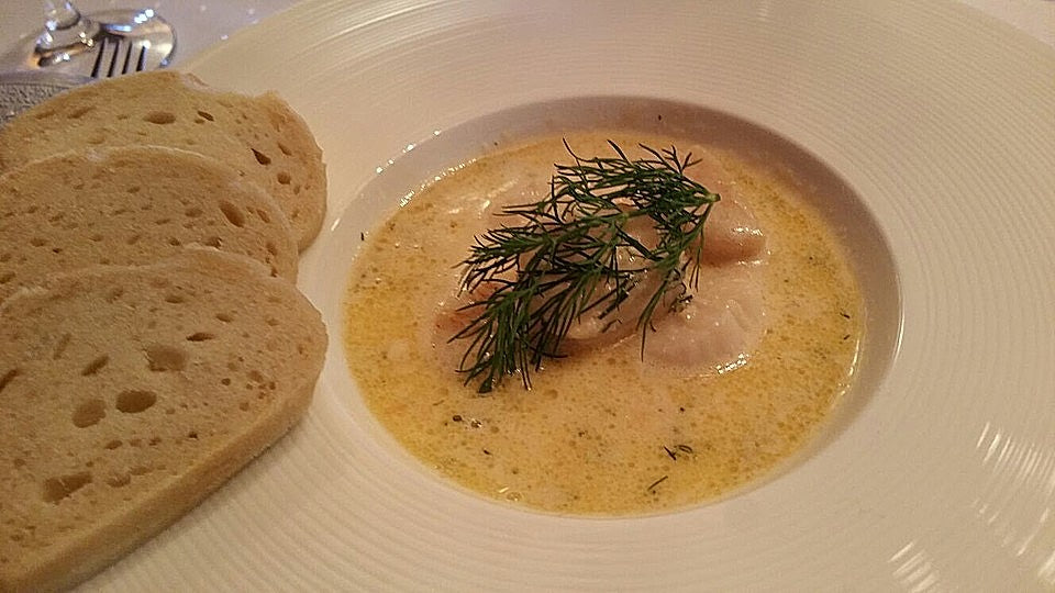 Jakobsmuscheln mit Sherry-Sahnesauce