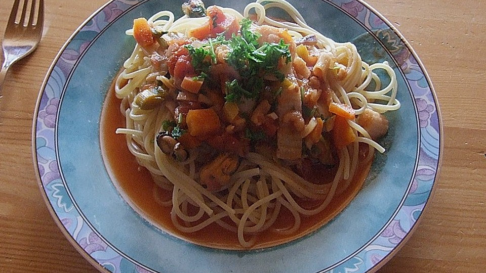 Spaghetti mit Meeresfrüchten von liwanze