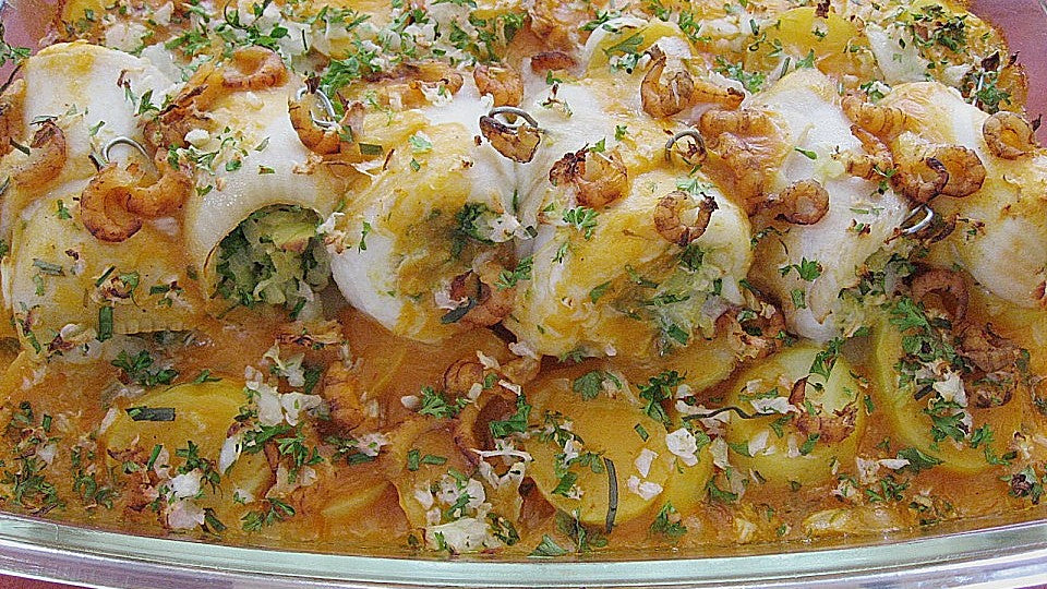 Gefülltes Schollenfilet auf Kartoffel - Gratin von angelika1m