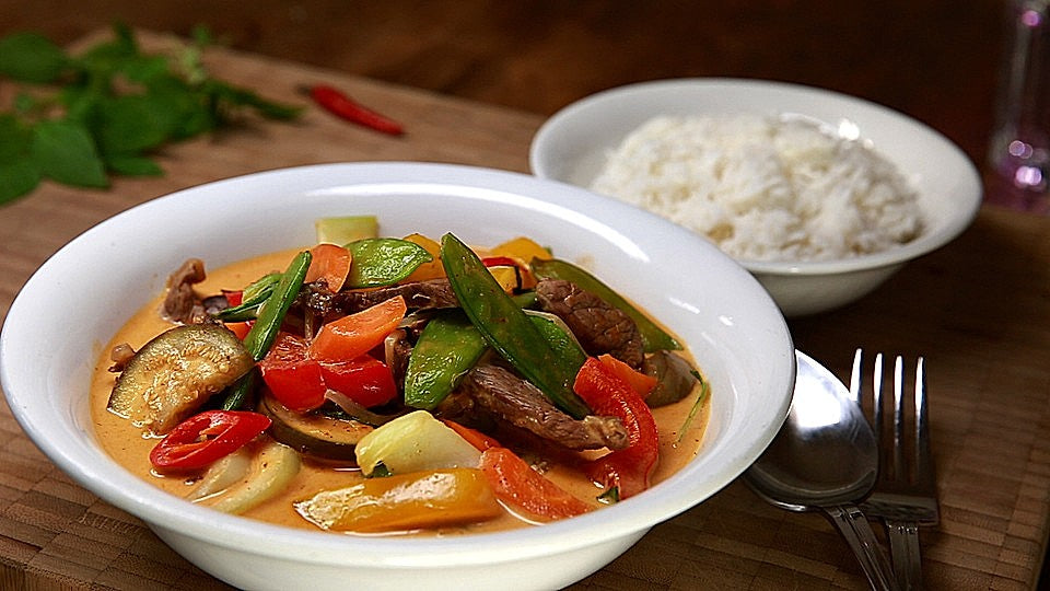 Thai-Red-Curry für mehrere Variationen von katzemurna