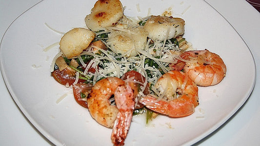 Jakobsmuscheln und Scampi auf Rucola von inschallah
