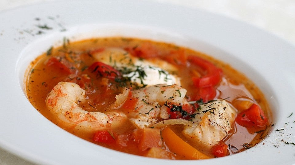 Paprika - Tomaten - Fischsuppe von Safaro